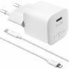 FIXED mini nabíjačka 20W USB-C s USB-C/Lightning káblom - PD - MFi na iPhone/iPad - 1 m - biely FIXC20M-CL-WH - možnosť vrátiť tovar ZADARMO do 30tich dní