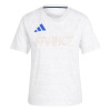 adidas Women's Team Trainer Short Sleeve Performance Gym Top White 16 (XL)