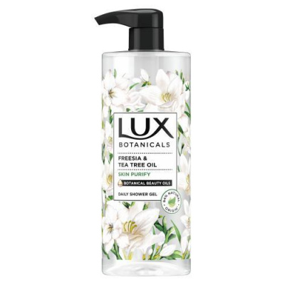 LUX Botanicals Freesia & Tea Tree Oil Daily Shower Gel čistiaci sprchovací gél 750 ml pre ženy