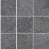 Rako Kaamos mrazuvzdorná rektifikovaná dlažba 9,8x9,8x0,9 cm R10B Čierna matná DAK11588
