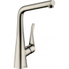 Hansgrohe Metris M71 - Kuchynská páková batéria s vyťahovacím výtokom, vzhľad nerezu 14821800