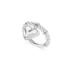 Guess Romantický oceľový prsteň Srdce By Your Side JUBR06077JWRH