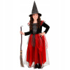 KOSTÝM MALÁ ČARODEJNICA ČERVENÁ KOSTÝM HALLOWEEN 104