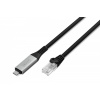 DIGITUS Kábel adaptéra USB-C na RJ45 Cat. 6A S/FTP, 1 Gbit/s, USB 3.2 Gen1, LSZH, 15 m (AK-300601-150-S)