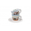 Ancap šálky set 3 Contrade Italiane Cappuccino