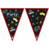 Narodeninový banner GAMING PÁRTY game pixely vlajky