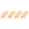 Bigjigs Rail Drevené koľaje Krátka kruhová koľaj - 10 cm - 4 ks
