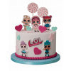 SET na zdobenie torty LOL SURPRISE 2D 19 ks