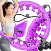 Hula Hop so závažím GFY Sport 50 cm FIALOVÁ
