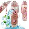 ECARLA Sports fľaša na pitie fľaša na vodu 800 ml KAPYBARA PINK Pink BD56R
