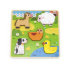 Drevené puzzle Viga 44662 farma