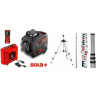 SOLA - Plano 3D Green + přijímač + stativ s klikou + lať 2,5m