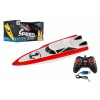 Teddies Motorový čln / loď do vody RC plast 19cm na batérie + dobíjacie pack + USB 2,4Ghz v krabici 26x13x15