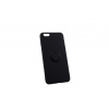 Bomba Mäkký silikónový obal s krúžkom pre iPhone - čierny Model iPhone: iPhone 6s, 6 P006_IPHONE_6S-_6_BLACK