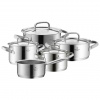 WMF Gourmet Plus - sada 5 hrncov z nerezovej ocele s pokrievkami