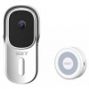 Videozvonček iGET HOME Doorbell DS1 + Chime CHS1 (DS1 White + CHS1 White) biely