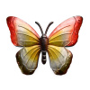 Textilomanie Nástenná kovová dekorácia motýľ BUTTERFLY 40 cm - viac farieb Farba: Modrá