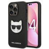 Karl Lagerfeld Saffiano Choupette Head Patch Case pre iPhone 14 Pro – čierne (Karl Lagerfeld Saffiano Choupette Head Patch Case pre iPhone 14 Pro – čierne)