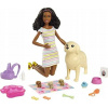 Sada Mattel Barbie Doll and Newborn Puppies
