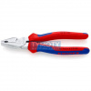 KNIPEX 02 05 180 Silové kombinované kliešte, viaczložkové návleky, chrómované 180 mm