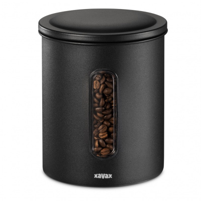 Xavax Barista dóza na 500 g zrnkovej kávy, alebo 700 g mletej kávy, vzduchotesná, matná čierna 111275