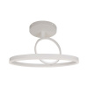 Dizajnové stropné svietidlo dvojité okrúhle 38W LED 4000K 4000lm biele 500*200MM VT-7907