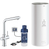 GROHE Red páková drezová batéria Duo s ohrevom vody a filtráciou, bojler veľkosť L, výška výtoku 336 mm, chróm, 30325001