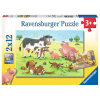 RAVENSBURGER Puzzle Zvieracia farma 2x12 dielikov