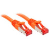 Lindy Rj45/Rj45 Cat6 0.3m sieťový kábel Oranžová 0,3 m S/FTP (S-STP) (47805)