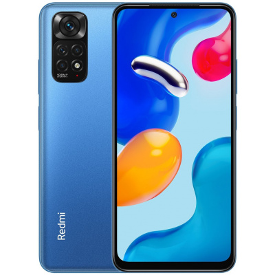 Xiaomi Redmi Note 11S 6GB/128GB modrý (Verzia s NFC, 4G LTE internet, 8-jadro, RAM 6GB, pamäť 128GB, FullHD+ AMOLED displej 6.43", 108MPix, 5000mAh)