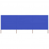 vidaXL 3-panelová zábrana proti vetru látková 400x80 cm azúrovo-modrá - Modrá - 146250-95565