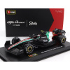 Bburago Alfa romeo F1 C43 Team Stake N 24 Monza Taliansko Gp 2023 Guanyu Zhou – With Pilot And Showcase 1:43 čierna červená biela zelená