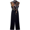 Desigual Módne overaly JUMPSUIT_PAISLEY_LACROIX 25SWPW20 Čierna