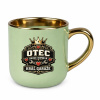 Otec - srdce domova, kráľ garáže – Elegantný hrnček na darček - Koszulkowy | Zelený