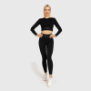 Dámska fitness súprava Iron Aesthetics Rib, čierna