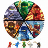 Opłatek Na Tort Lego Ninjago 16 cm 2 Obvody ZADARMO