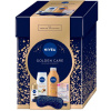 Nivea Golden Care Telové mlieko 400 ml, SG 250 ml, Roll-on 50 ml, Balzam na pery 4,8 g, maska ​​na spanie Darčekové balenie