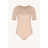 Merino SKIN body s krátkym rukávom s výstrihom do U dámske – telové (135 g) Veľkosť: XS
