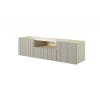 BOGART Nástenná TV skrinka Nicole 150 cm s výklenkom FARBA: kašmír / kašmír mat