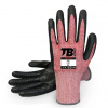 TB 486F GRIP / Protirezné rukavice bezšvové - červená 7