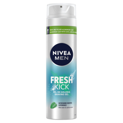Nivea Men Fresh Kick pánsky gél na holenie, 200 ml
