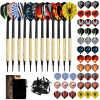 ŠÍPKY DART SADA 12 ŠÍPOK LETKY NA ŠÍPKY 90 HROTOV + 40 LETKY