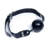 Ball Gag Black – Kožený roubík s guličkou pre BDSM