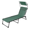 Sunnydays Plážové lehátko so strieškou, zelené Množstvo: 1 ks