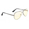 Gunnar MAVERICK GUNMETAL tmavě šedé obroučky jantarová skla MAV-05001