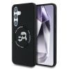 Karl Lagerfeld Liquid Silicone K&CH Heads MagSafe Zadní Kryt pre Samsung Galaxy S25 Black