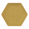 Čalúnený obkladový panel Riwiera - hexagon, horčicová