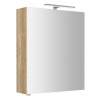 Sapho Sapho, RIWA galérka s LED osvetlením, 60x70x17cm, dub Alabama, RIW060-0022