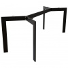 MetaloPro Barax Stolové nohy kovové, stabilné stolové podnože, stolové nohy čierne, stolové podnože do jedálne - 130x70x72 cm