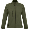 SOL'S | Roxy, Dámska 3-vrst. softshell. bunda, zelená army, M